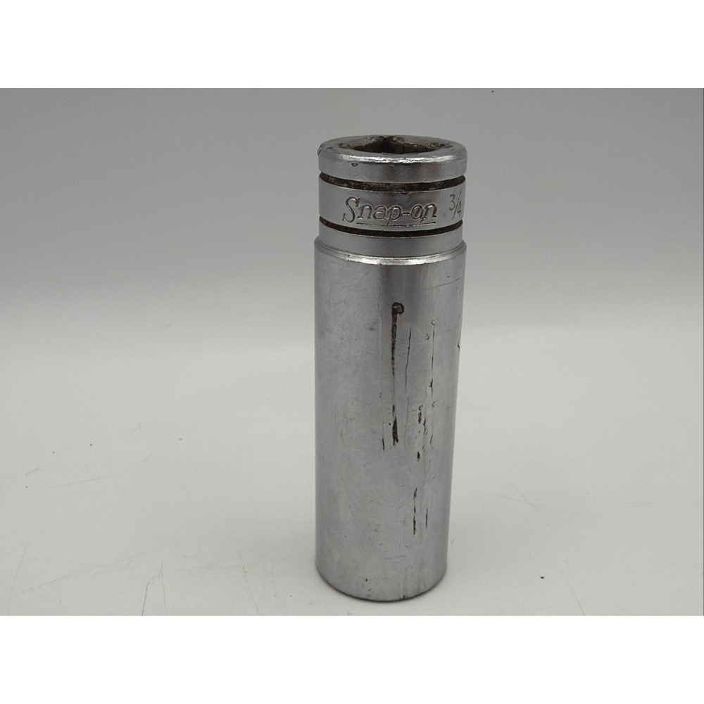 Snap On Tools 3/4" SAE Flank Drive Deep Socket 1/2" Drive 12 Point S241 USA  95%